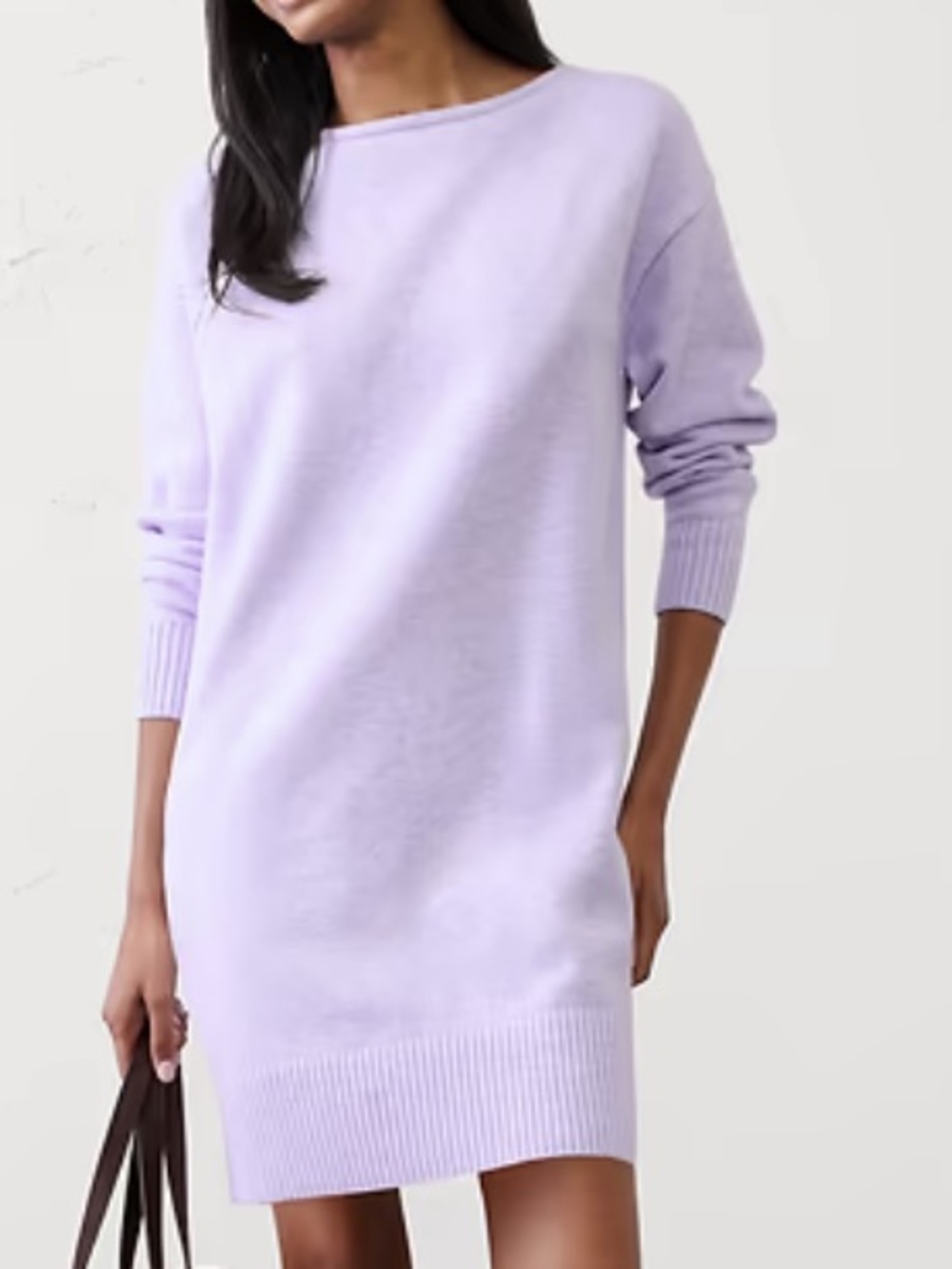 Banana Republic Lavender Knit Sweater Dress